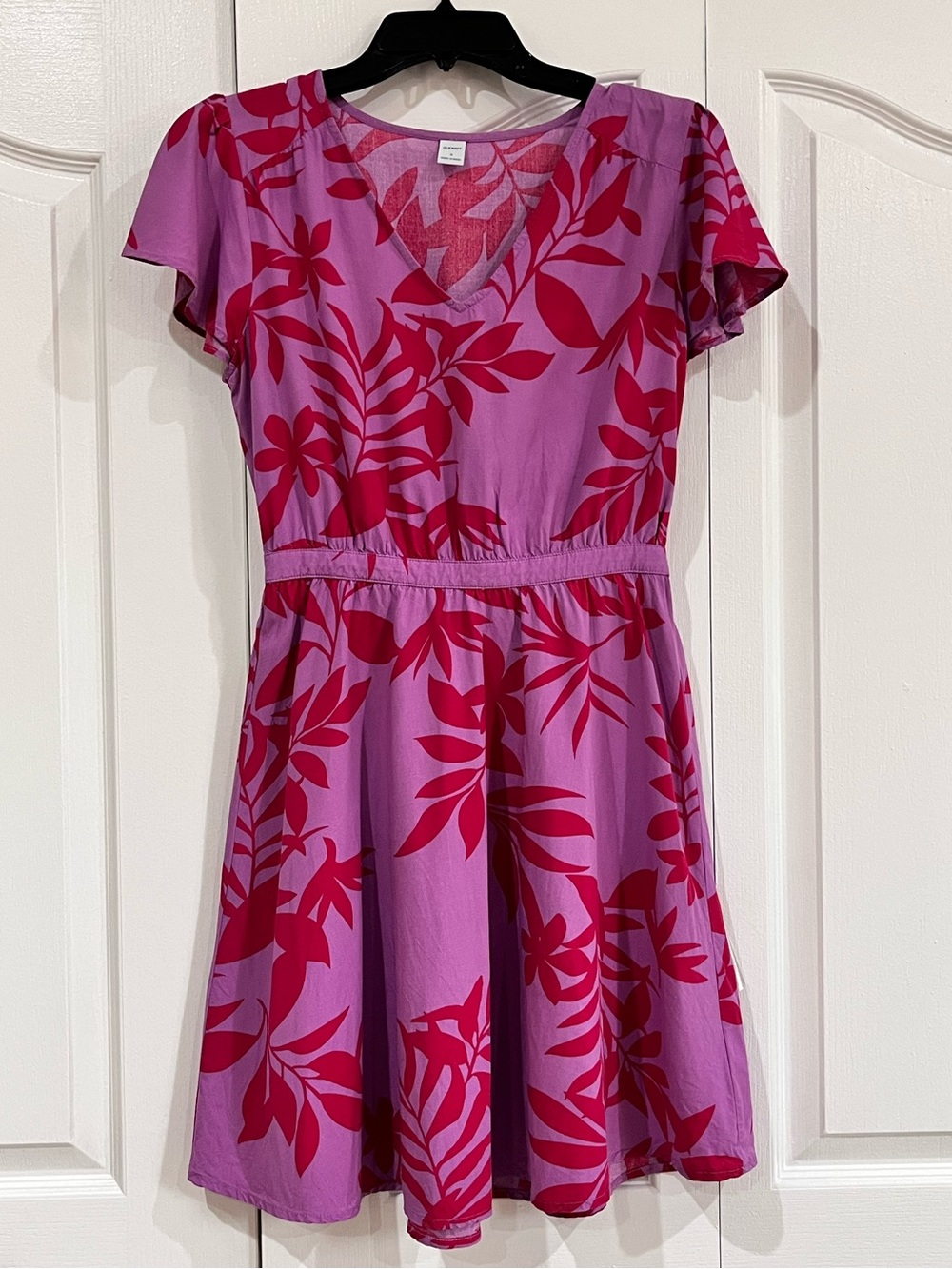Old Navy purple and red floral dress S